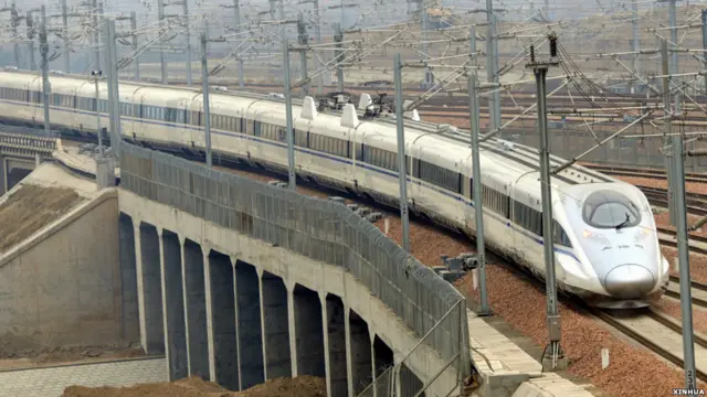 中国高铁近年来实现高速发展,在过去12年间建设了长达17000公里的世界最大高铁网络。