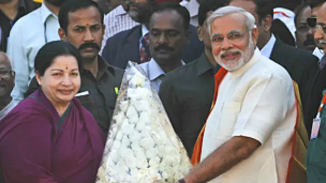 जयललिता और नरेंद्र मोदी