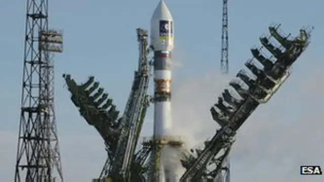 Запуск европейского спутника