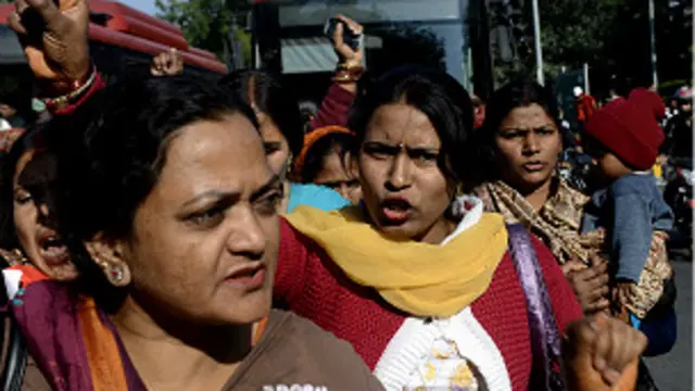 दिल्ली में विरोध प्रदर्शन की फाइल फोटो