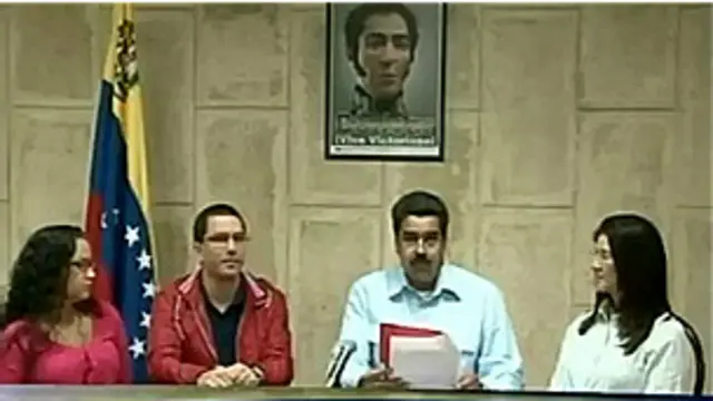Rosa Chávez, Jorge Arreaza, Nicolás Maduro y Cilia Flores.