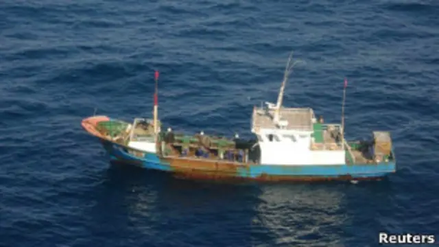 Китайское рыболовецкое судно, задержанное Японией