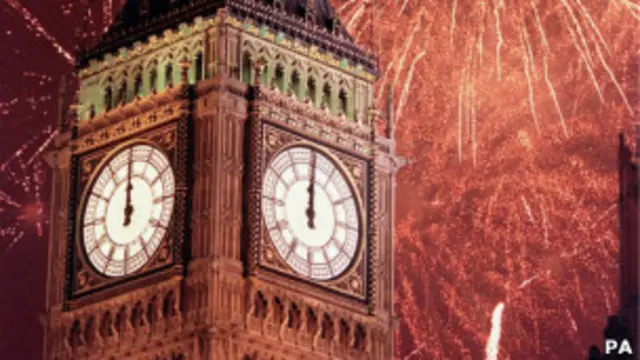 Фейерверк над Биг Беном