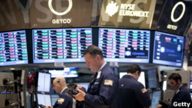 На бирже в Нью-Йорке