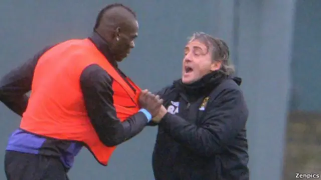Roberto Mancini dan Mario Balotelli