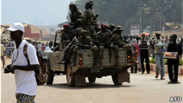 Soldados centroafricanos