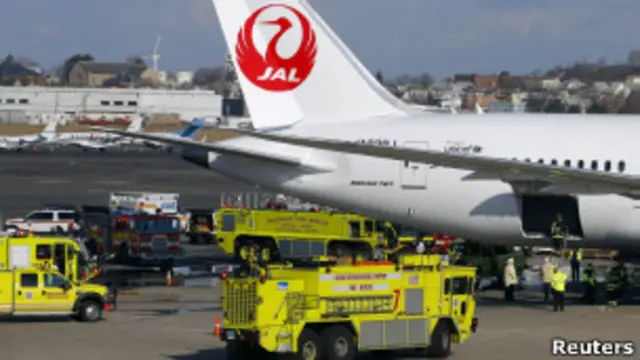 Dreamliner в аэропорту Бостона