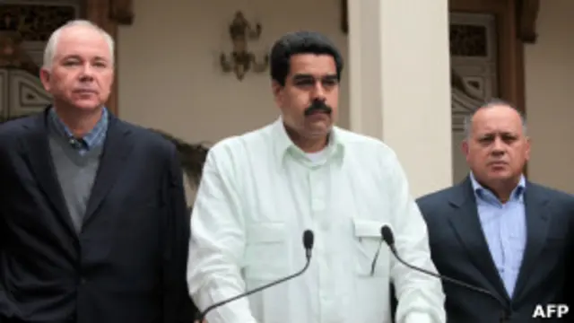 Ramírez, Maduro y Cabello