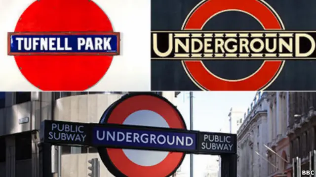 Logo del metro de Londres