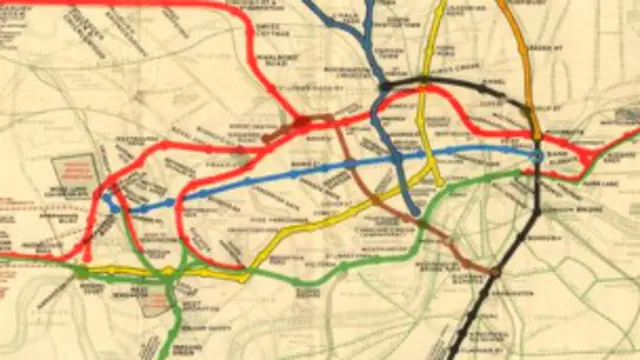 خريطة مترو أنفاق لندن
