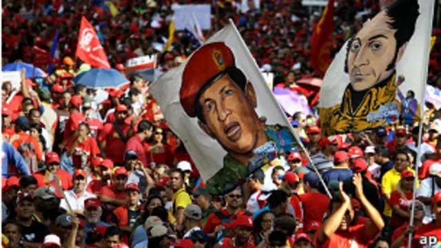 Acto chavista en Caracas
