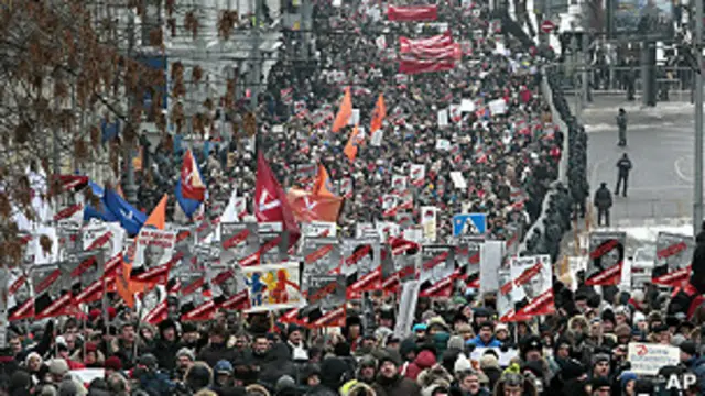 protesta en Moscú