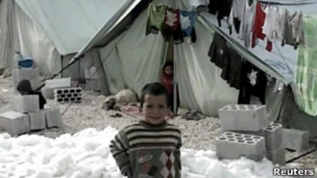 Лагерь сирийских беженцев