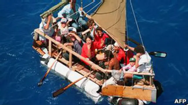 Кубинцы на плоту