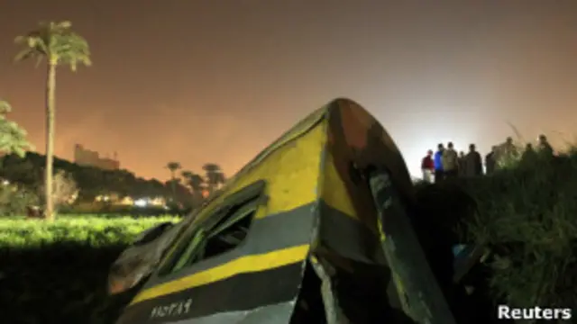 Крушение военного поезда в Египте