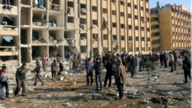 Jami'ar Aleppo, bayan harin