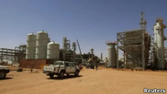 Газовое месторождение Ин Аменас на востоке Алжира