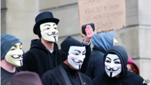Protesta de Anonymous
