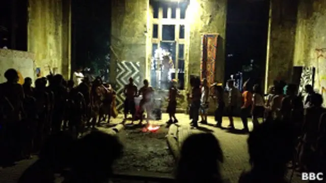 Protesto de índios no Maracanã / BBC