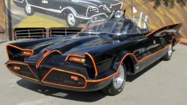 batmobile, batman and robin