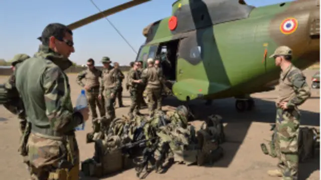 Soldados franceses en Mali