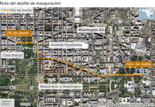 Ruta de la inauguración