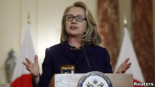 अमरीकी विदेश मंत्री हिलेरी क्लिंटन