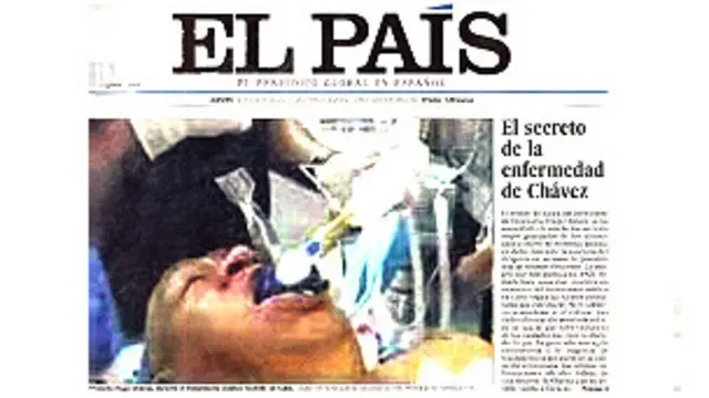 Номер El Pais c фальшивым фото