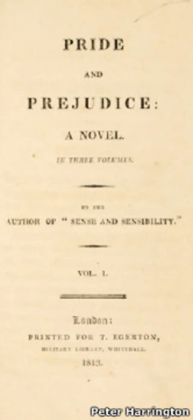Primera edición de Orgullo y prejuicio