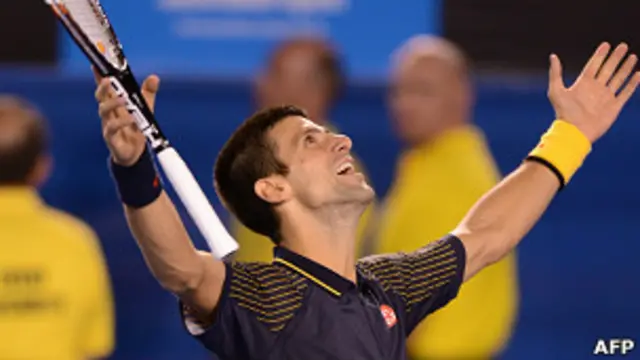 Новак Джокович после победы в Мельбурне