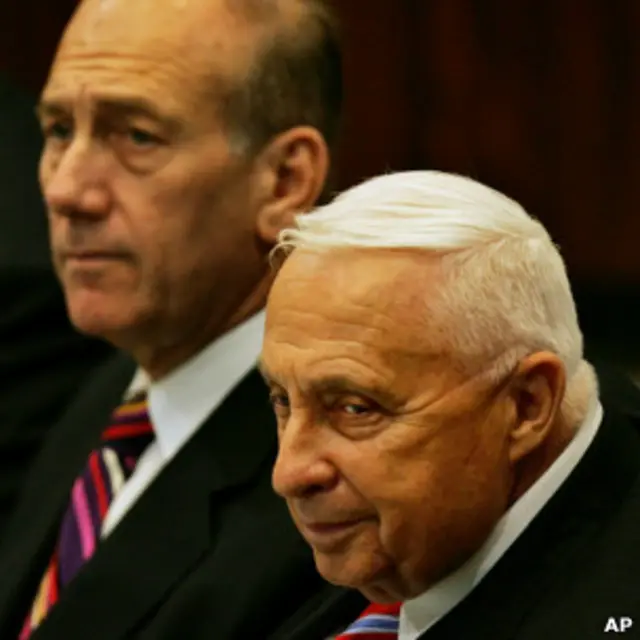 Ариэль Шарон и Эхуд Ольмерт