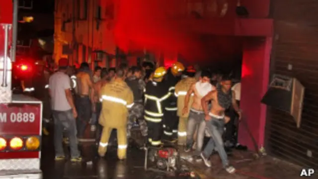 Incêndio em Santa Maria. AP