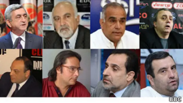 Кандидаты на президентских выборах в Армении