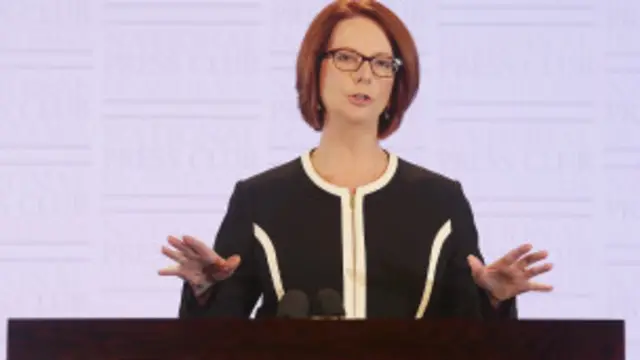 قالت غيلارد ان مشروع القانون يسعى الى الحصول على اعتراف دستوري