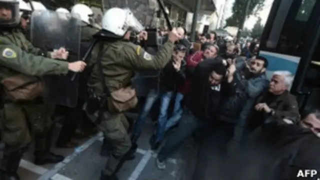 Демонстрация в Греции