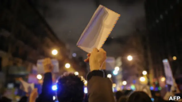 Protestas por supuesto caso de corrupción en la sede del PP