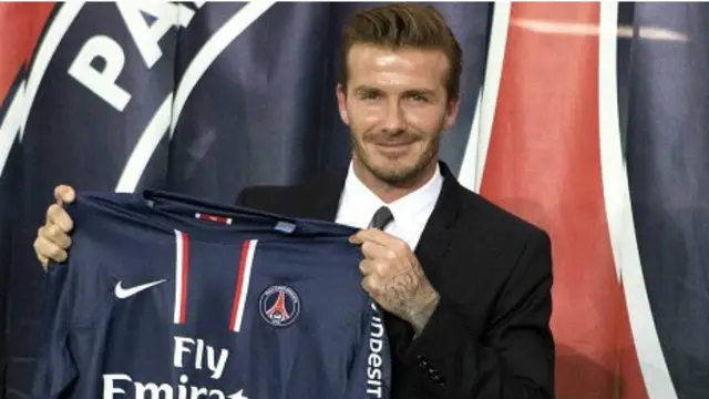 Beckham sumbang semua gajinya di PSG untuk amal.