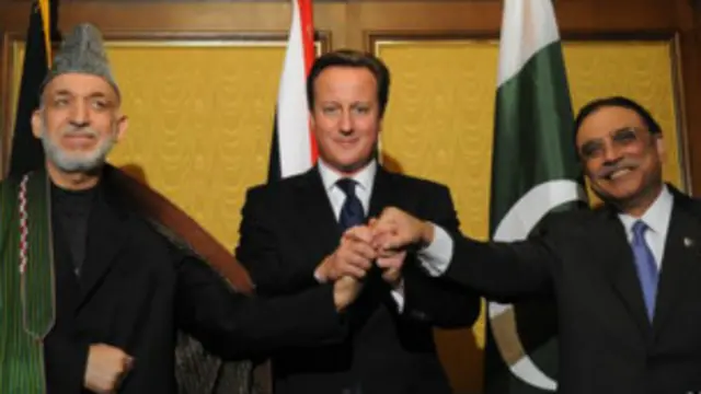 Karzai, da Cameron da Zardari
