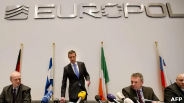 Участники пресс-конференции Европола