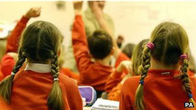 Murid sekolah Inggris.