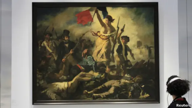 Liberty Leading the People karya Eugene Delacroix.
