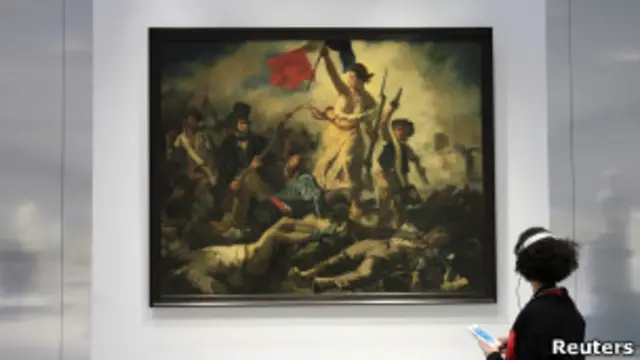 Картина "Свобода на баррикадах"