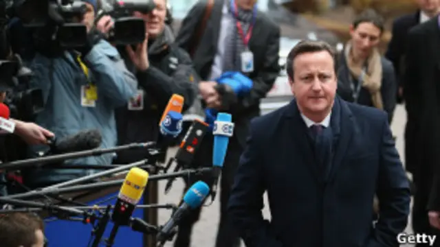 Дэвид Кэмерон в Брюсселе