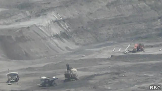 Mina de carbón en Colombia