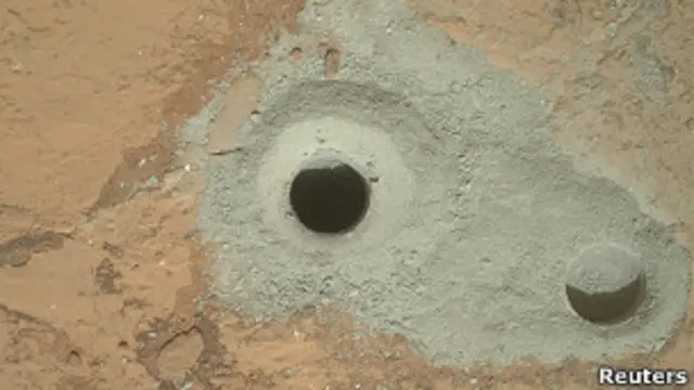 Perforación del Curiosity
