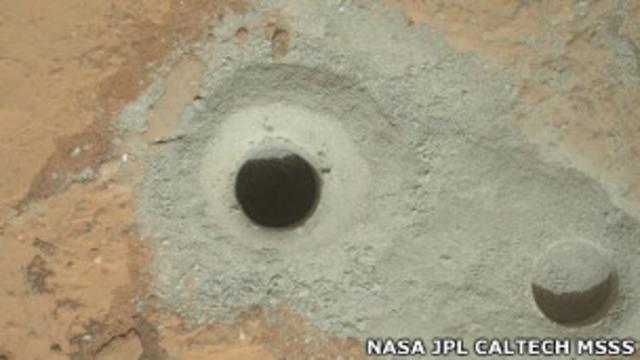 Первые скважины на Марсе, пробуренные "Кьюриосити"