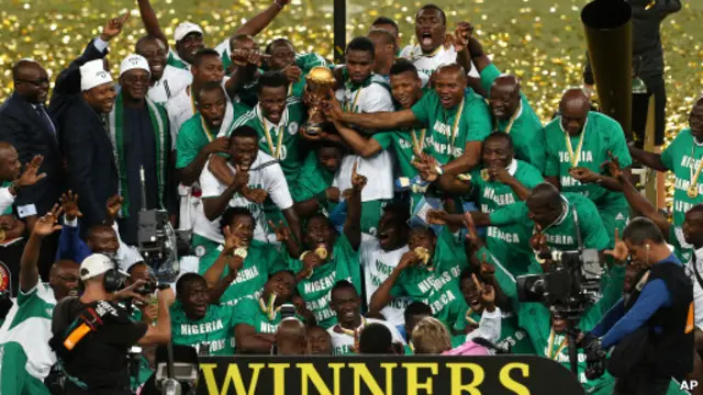 Tim 'elang super' Nigeria juara Piala Afrika 2013.