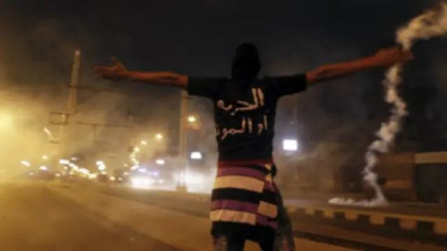 تخللت أعمال العنف الاحتجاجات أمام قصر الاتحادية الرئاسي في مصر.