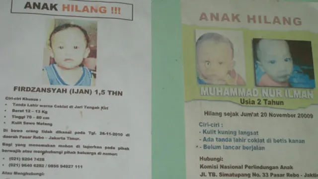 Poster anak hilang