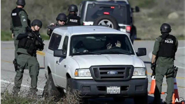 Eefectivos de la policía en California